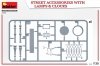 MiniArt 35639 STREET ACCESSORIES WITH LAMPS & CLOCKS 1/35